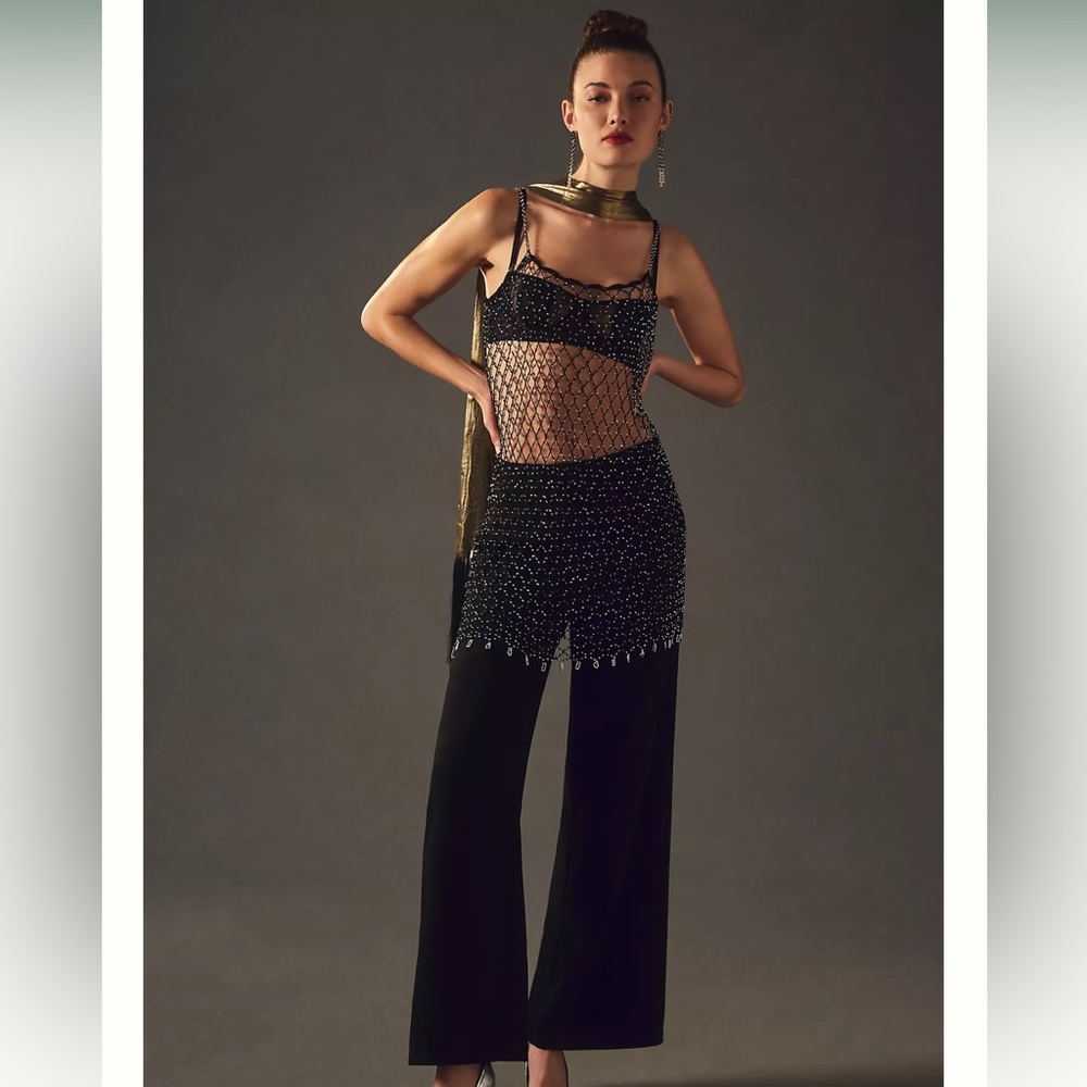 By Anthropologie Rhinestone Cami